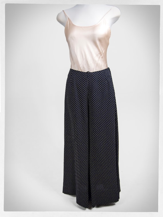 Retro 80s PALAZZO Pants, 90s Palazzo Pants, Frenc… - image 2