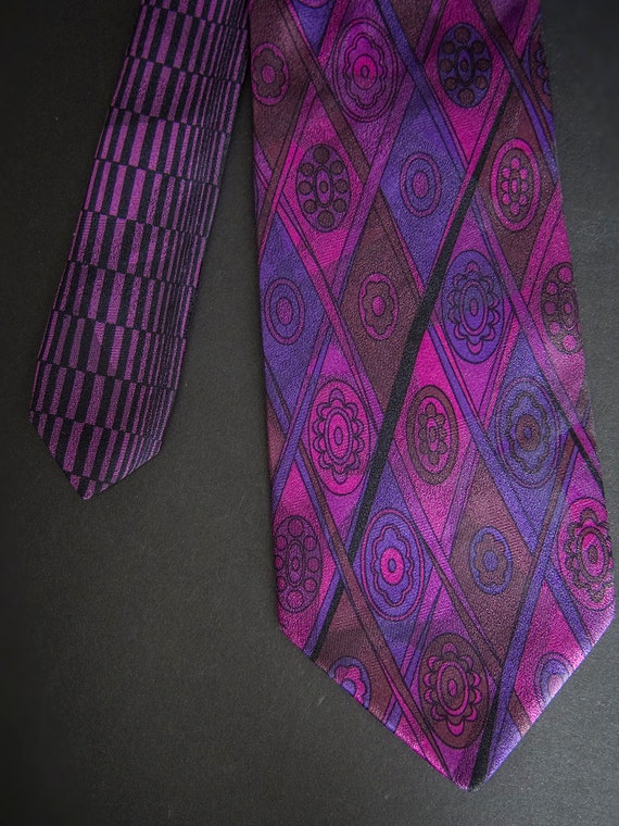 Vintage 80s Neckties, GIANNI VERSACE Ties, Retro … - image 7