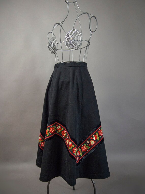 Vintage 60s Skirt, Vintage 60s European Skirt, 60s