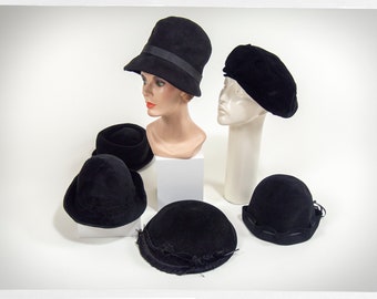 60s Hat Collection, 50s Black Hats, 40s Hats, Pin Up Fashion, Costume Hat Collection, 50s Swing Fashion, Vintage Fashion, Rockabilly Fashion