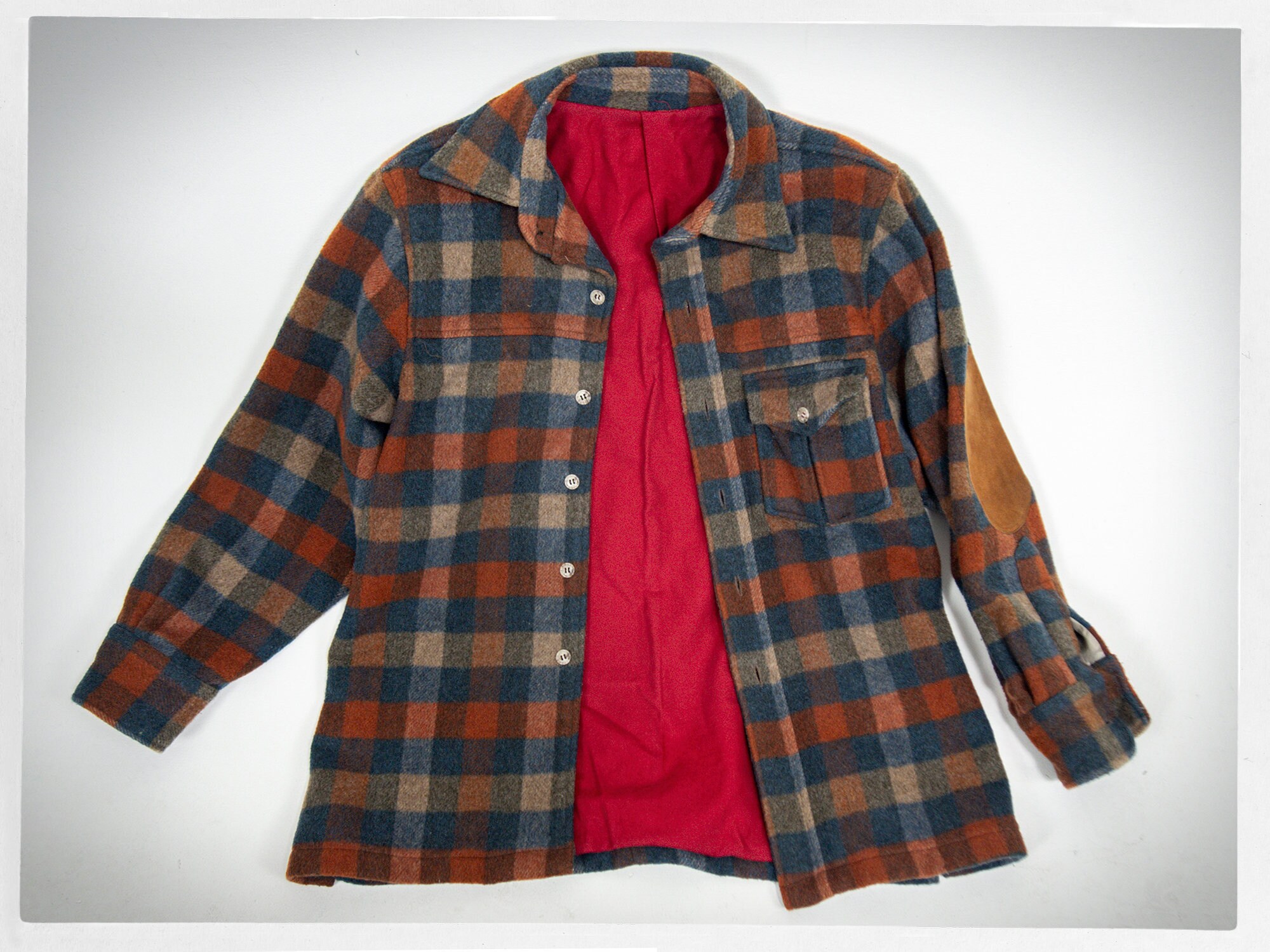 Vintage 80s Check Jacket, Mens Plaid Wool Jacket, Wool Plaid