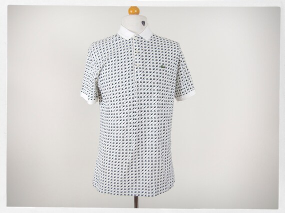 Retro LACOSTE Polo Shirt, Designer Polo Shirt, Fre