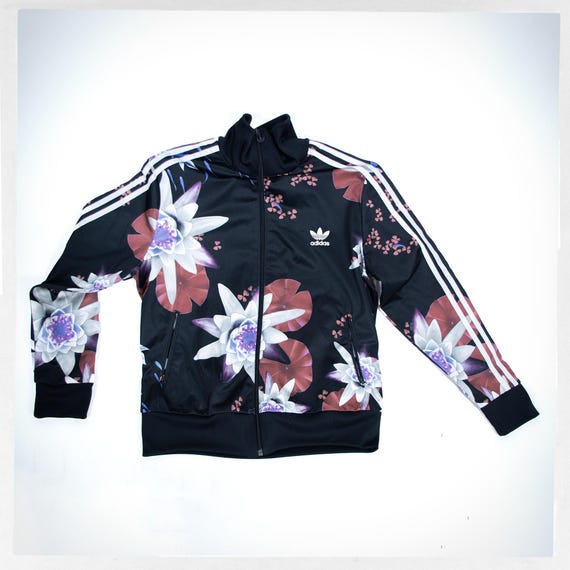 トップス adidas OriginalsLotus Print Track Jacket Lotus Print Adidas Jacket, Floral Track Jacket, LOTUS Sport Jacket