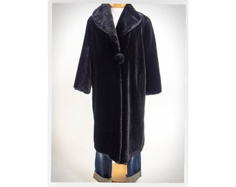 Vintage 50s Coat, 40s Teddy Bear Coat, 40s Faux Fur Coat, Vintage Fashion, Boho Fashion, Rockabilly Fashion, Teddy Winter Coat, Teddy Coat