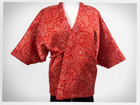 Vintage 90s Kimono Japanese Hanten 