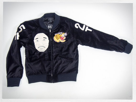 Retro Bomber Jacket Velvet Bomber Jacket Sukajan Bomber - Etsy