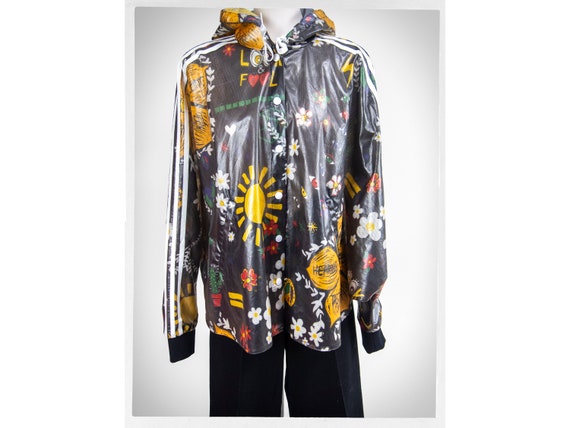Retro Style Windbreaker, Pharrell Williams Jacket, Street Fashion, Rave Style Jacket, Adidas Rain Jacket, Designer Jacket, Street Fashion