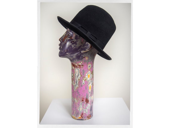 Vintage 80s Hat, Large AMISH Hat, Large 80s Hat, 8