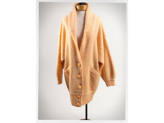 Vintage 80s Sweater, Wool Mohair Jumper, Retro 80s