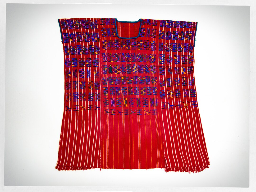 Vintage Handwoven Mexican Huipil Cotton Tunic main image 1