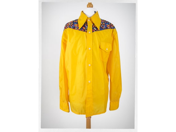 80s Retro Western Shirt, Nylon Western Jacket, 80