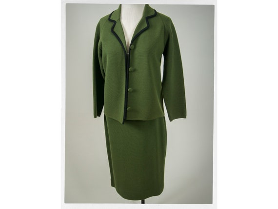 Vintage 50s Knit Suit, Retro 50s Ladies Suit, Vint