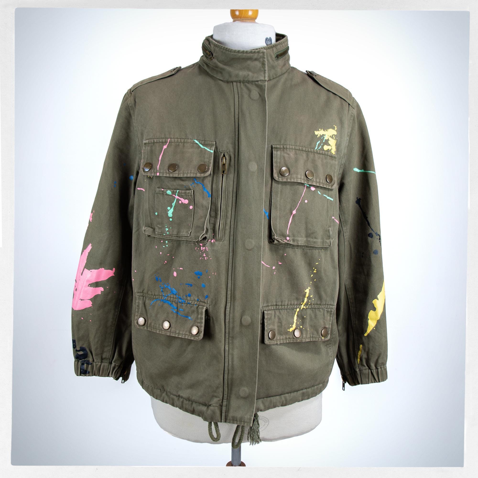 Ameri VINTAGE - Ameri GRAFFITI MILITARY JACKET 美品 Ameri VINTAGE GRAFFITI MILITARY JACKET（Original U.S.