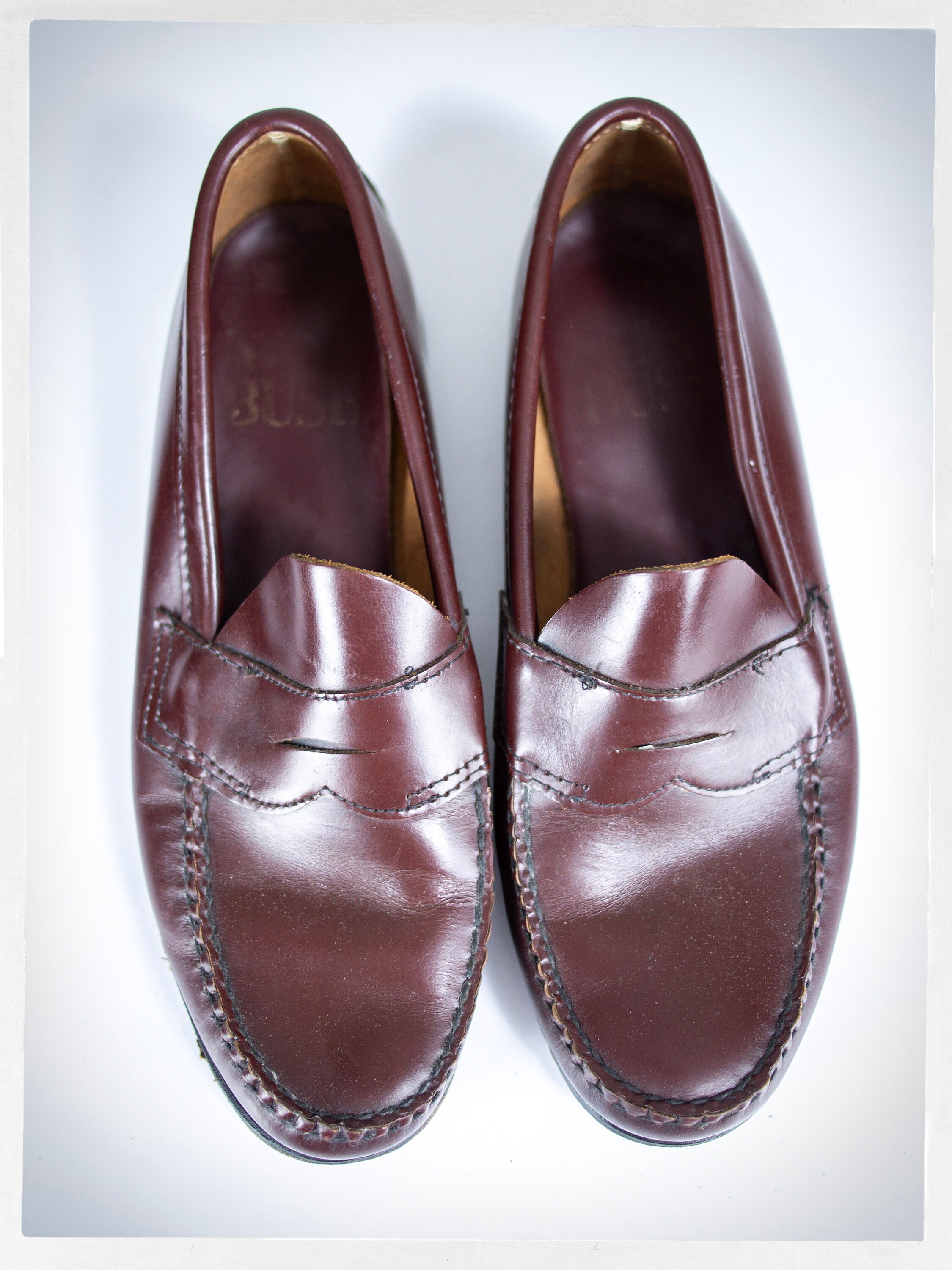 Retro 90s NUNN BUSH Loafers, Leather Penny Loafers
