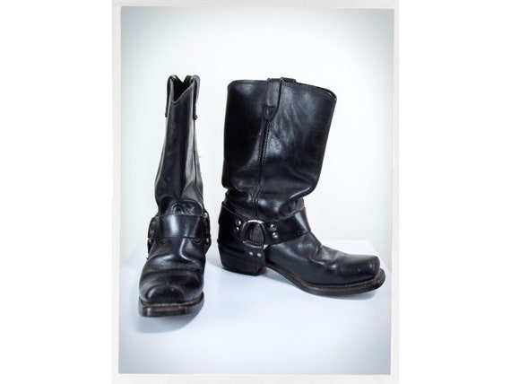 Retro 70s Cowboy Boots, Rockabilly Fashion, Retro… - image 1