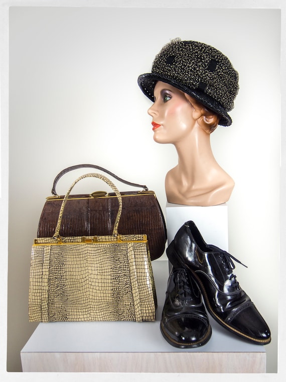 Vintage 50s Purse, 60s Vintage Handbag, 50s Kiss … - image 10