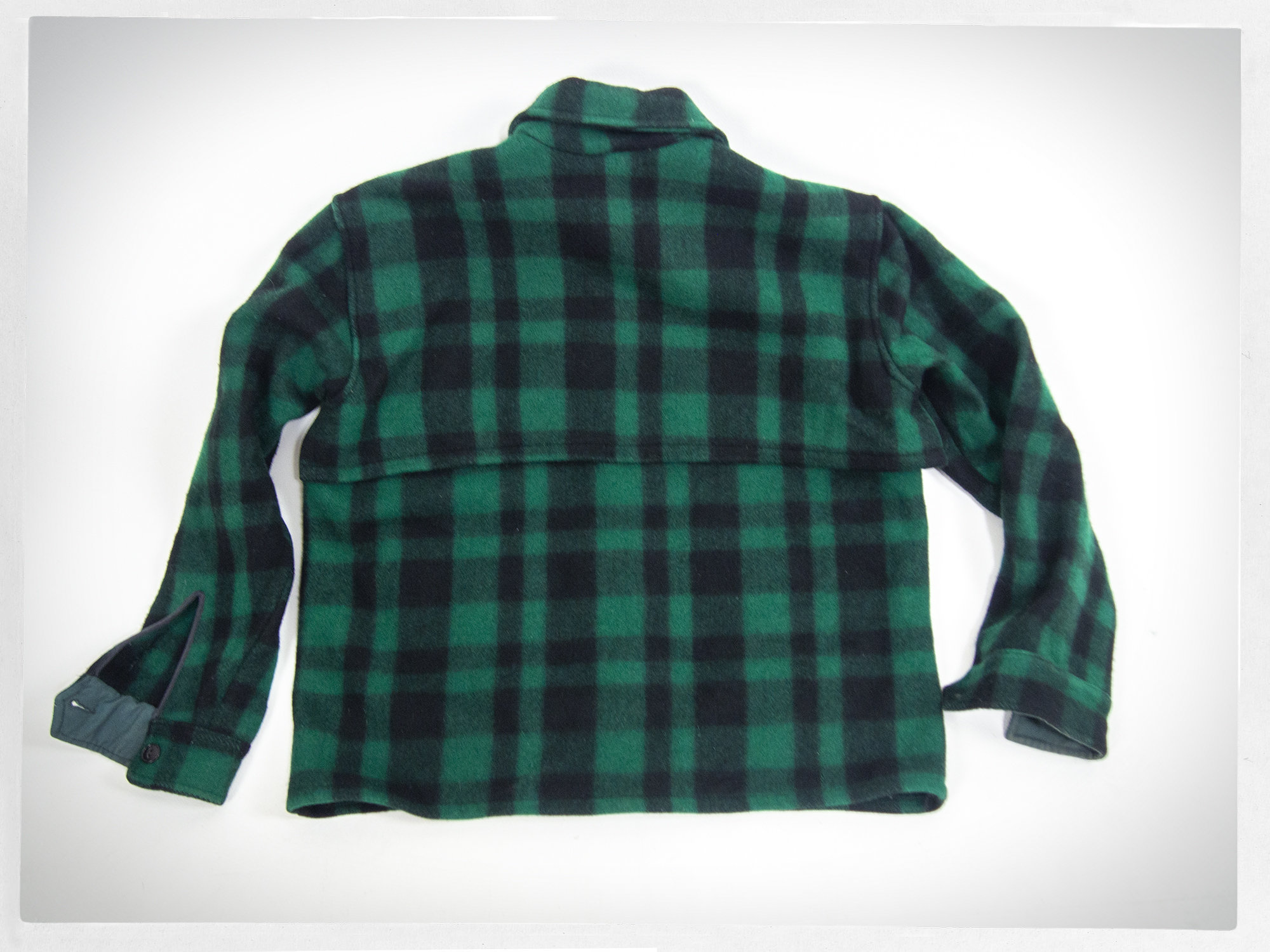 Vintage 70s Wool Jacket, Buffalo Plaid Wool Jacket, Chore Workwear