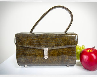 Retro 60s Handbag, 60s Box Purse, 50s Handbag, Rockabilly Fashion, 60s Pin Up Fashion, Pin Up Purse, Vintage 50s Purse, Vintage Fashion
