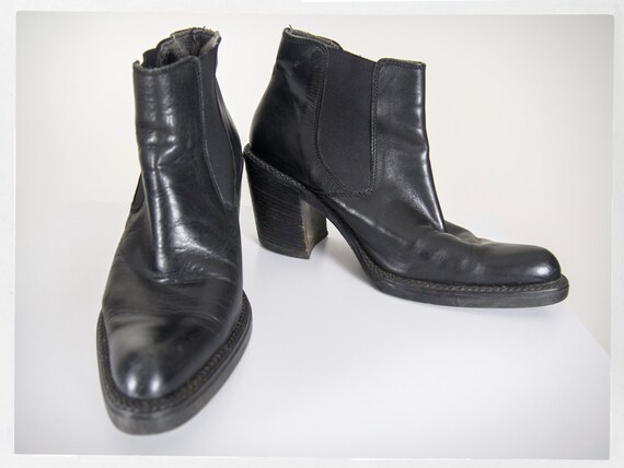 Vintage 90s Booties, Retro 90s Cowboy Boots, Retro