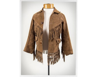 Vintage 70s Cowboy Fringe Jacket, 80s Western Jacket, Suede Fringe Coat, Rockabilly Fringe Coat, Vintage Fashion, Western Fashion