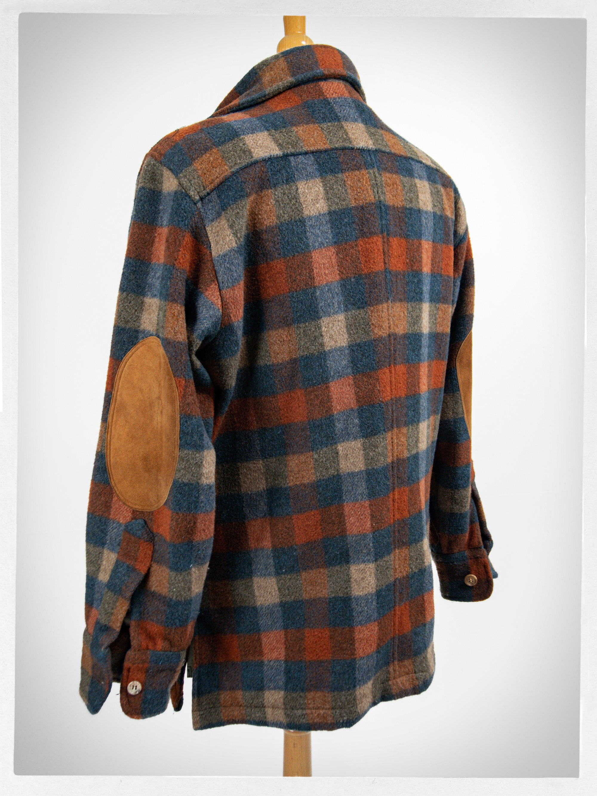 ジャケット・アウター 80s old UNIQLO check wool jacket Uniqlo 80s 90s Vintage Hooded Brown Jacket M Checked Lining