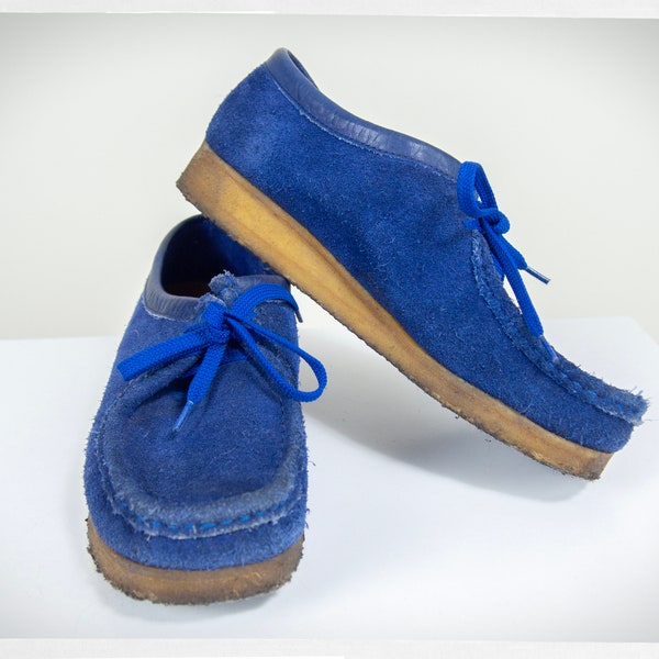 Vintage Style WALLABEES Shoes, Blue Wallabees Shoes, Boho Chic Fashion, Dad Style, Blue Suede Wallabees, Hipster Fashion, Vintage Fashion