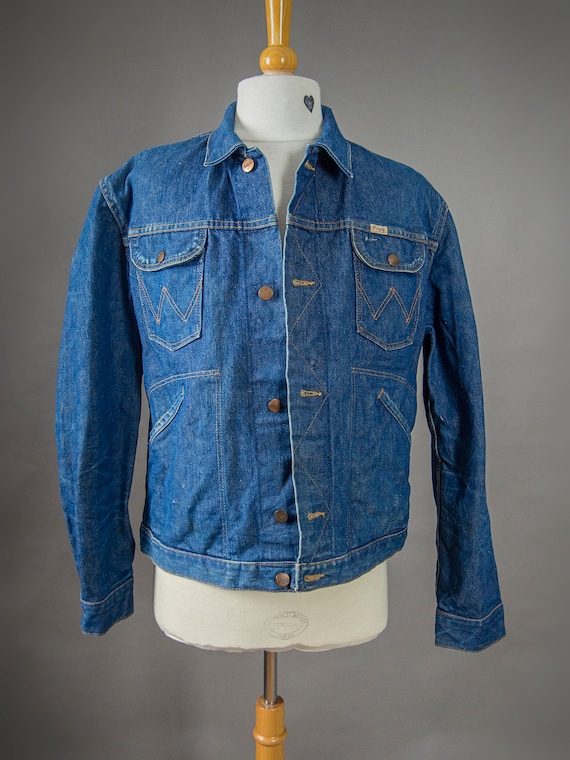 Vintage 60s Wrangler, 60s Denim Jacket, WRANGLER D
