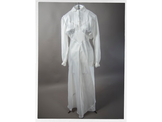 Vintage 40s Lingerie,Vintage 40s White Satin Dress