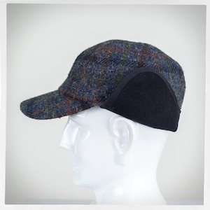 Retro Tweed Wool Hat, Vintage Hat, Tweed Walking Hat, HARRIS TWEED Hat, Mens Hunting Cap, Vintage Fashion, Scottish Tweed Cap, Boho Fashion