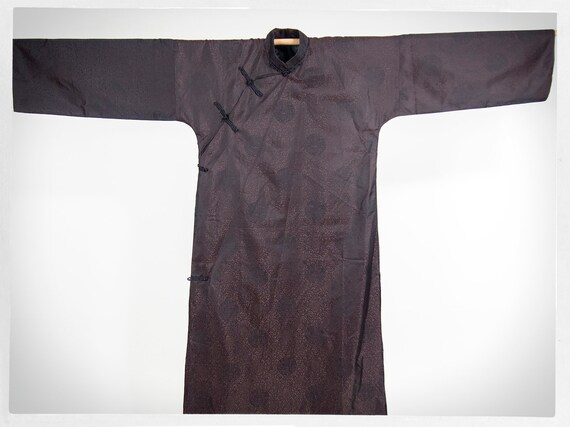 Vintage 80s Robe, Vintage Satin Robe, Asian Dress… - image 3