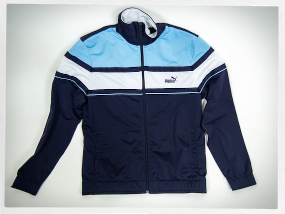 Retro 90s Style PUMA Retro Track Jacket Retro PUMA Track Jacket Athletic Fashion 90s Track Jacket Blue Puma Track Jacket MENS Vintage Etsy Australia