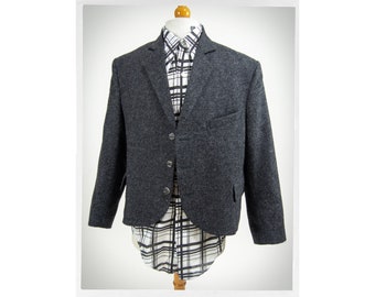 ST. KILDA Wool Jacket, Gentlemen's Blazer, Grey Wool Jacket, Scottish Wool Jacket, Men's Vintage Fashion, Scottish Kilt Jacket, Kilt Blazer