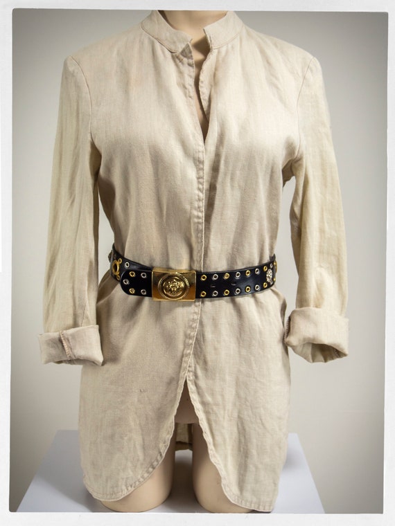 Vintage 90s Belt, 90s VERSACE Belt, Versace Versus Lion Belt Vintage 90s Belt, 90s VERSACE Belt, Versace Versus Lion Belt
