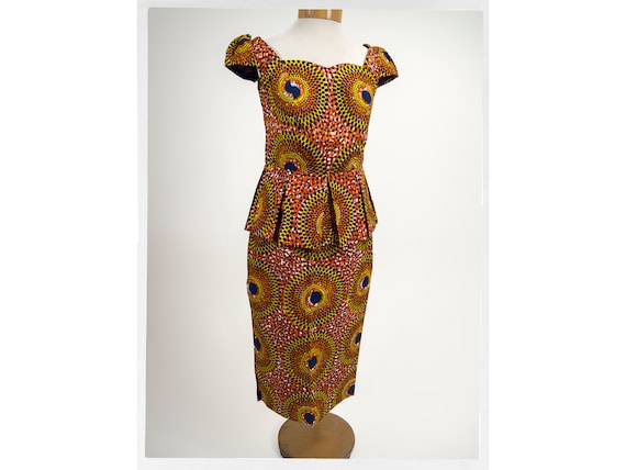 90s Skirt and Top, Mod African Fashion, African W