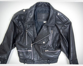ジャケット・アウター 80s-90s NORDSTROM 2way leather jacket Retro 90s Leather Jacket, 80s New Wave Jacket, Biker Jacket