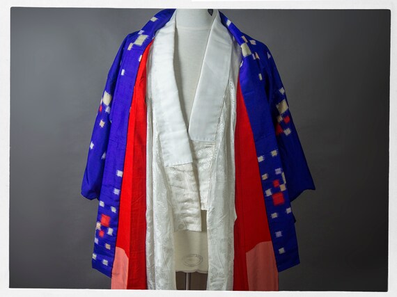 Vintage 70s Kimono, Hand Stitched KIMONO, Japanes… - image 5