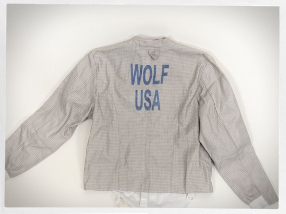 Retro Fencing Jacket, Silver Grey Jacket, Absolute