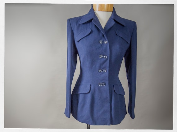 Vintage 40s Jacket, Vintage Blazer, Ladies 40s Bla