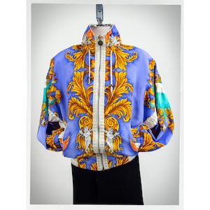 Retro 80s BAROQUE Jacket, 80s Rococo Jacket, 80s Streetwear, Vintage Fashion, 80s Disco Jacket, Luxury Fashion, Statement Coat, New Wave