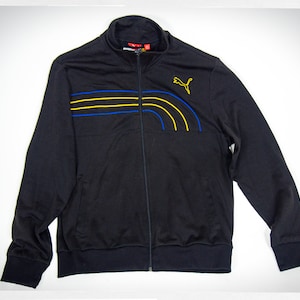 Retro 90s Style PUMA, Retro Track Jacket, Retro PUMA Track Jacket, Athletic Fashion, 70s Style Track Jacket, Puma Track Jacket, MENS Vintage