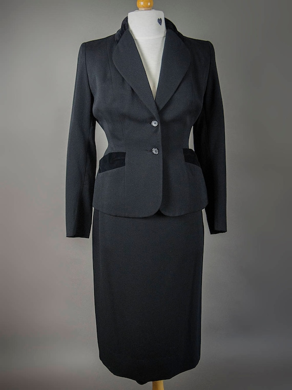 Vintage 40s Suit, Vintage 40s Fitted Suit, Retro … - image 8