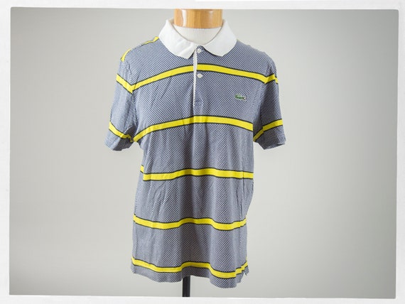 Retro LACOSTE Polo Shirt, Designer Polo Shirt, Fre