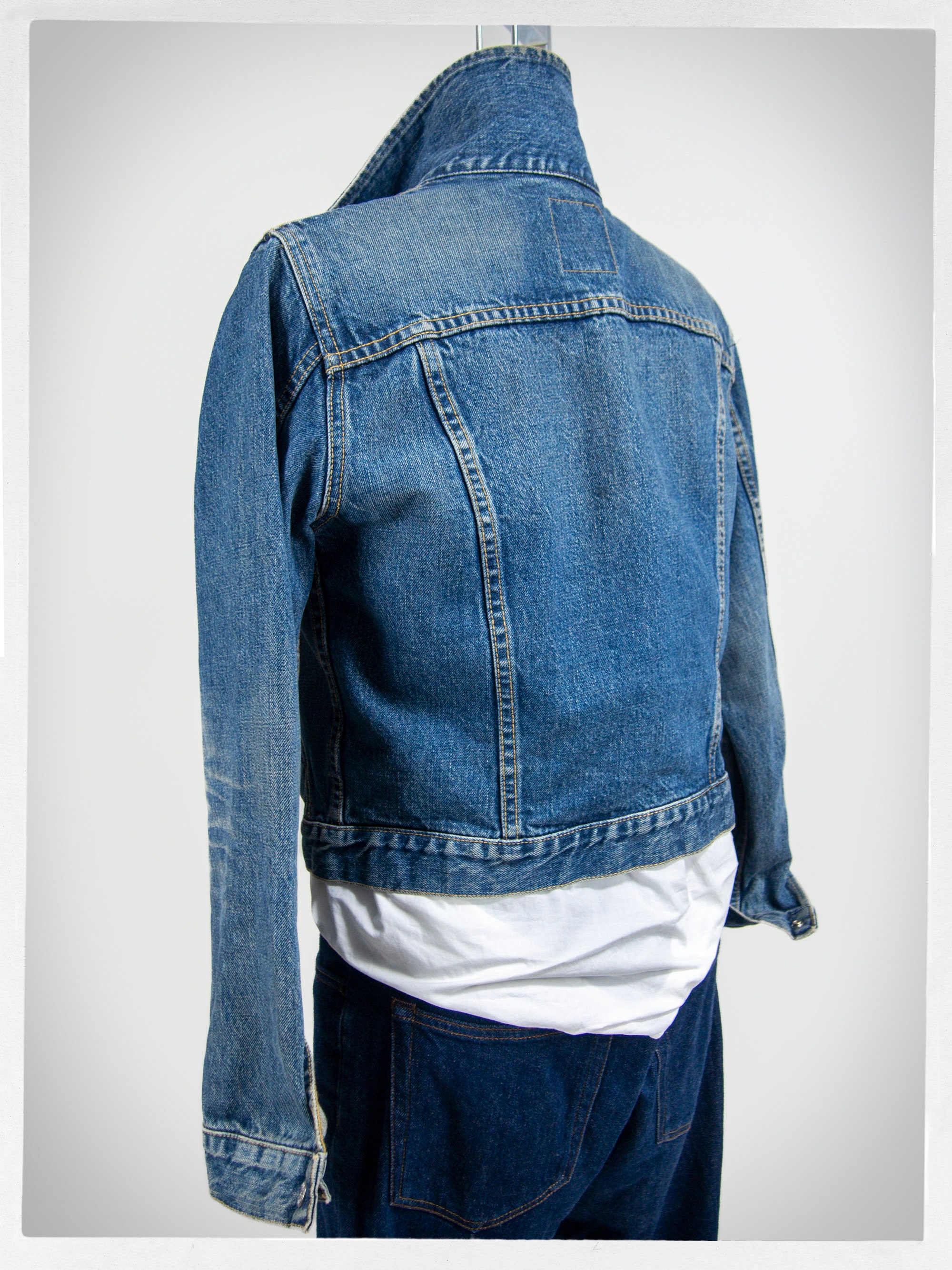 90s Lucky Brand Medium Wash Jean Jacket, Size M