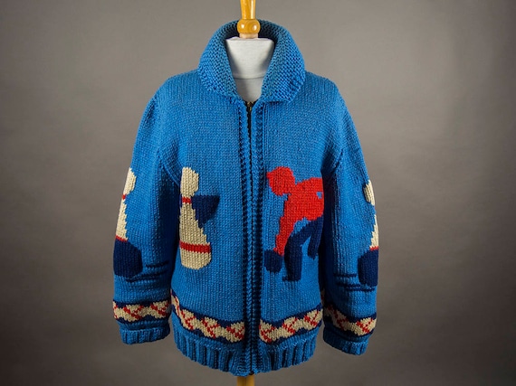 Vintage 60s Sweater, Mary Maxim Men's Handcrafted