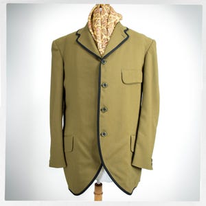 Retro 60s Mod Jacket, SKA Blazer, Wool Mustard Blazer, Mens Vintage Fashion, Dandy Lion Fashion, British Fashion, PARKMOUNT CLOTHES