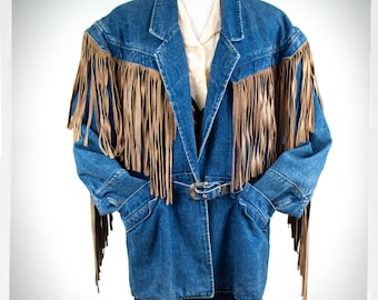 90s Jean Paul Gaultier Indigo Denim Embroidered Edge Club