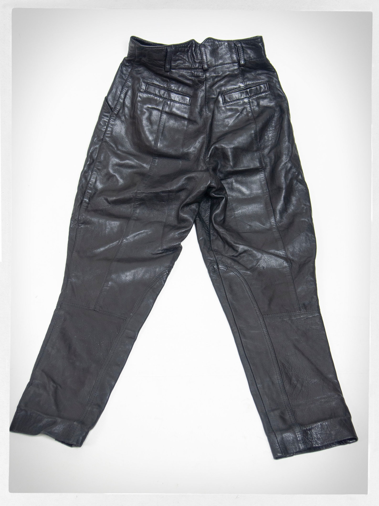 Retro 70s Leather Pants 80s leather JODHPURS Creeds of | Etsy