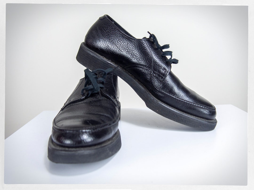 Vintage 80s Chore Shoes, 80s Work Shoes, 80s Lace up Unisex Vintage 80s Chore Shoes, 80s Work Shoes, 80s Lace up Unisex