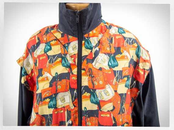 Retro 80s Silk Jacket, Vintage Fashion, Boho Fash… - image 3