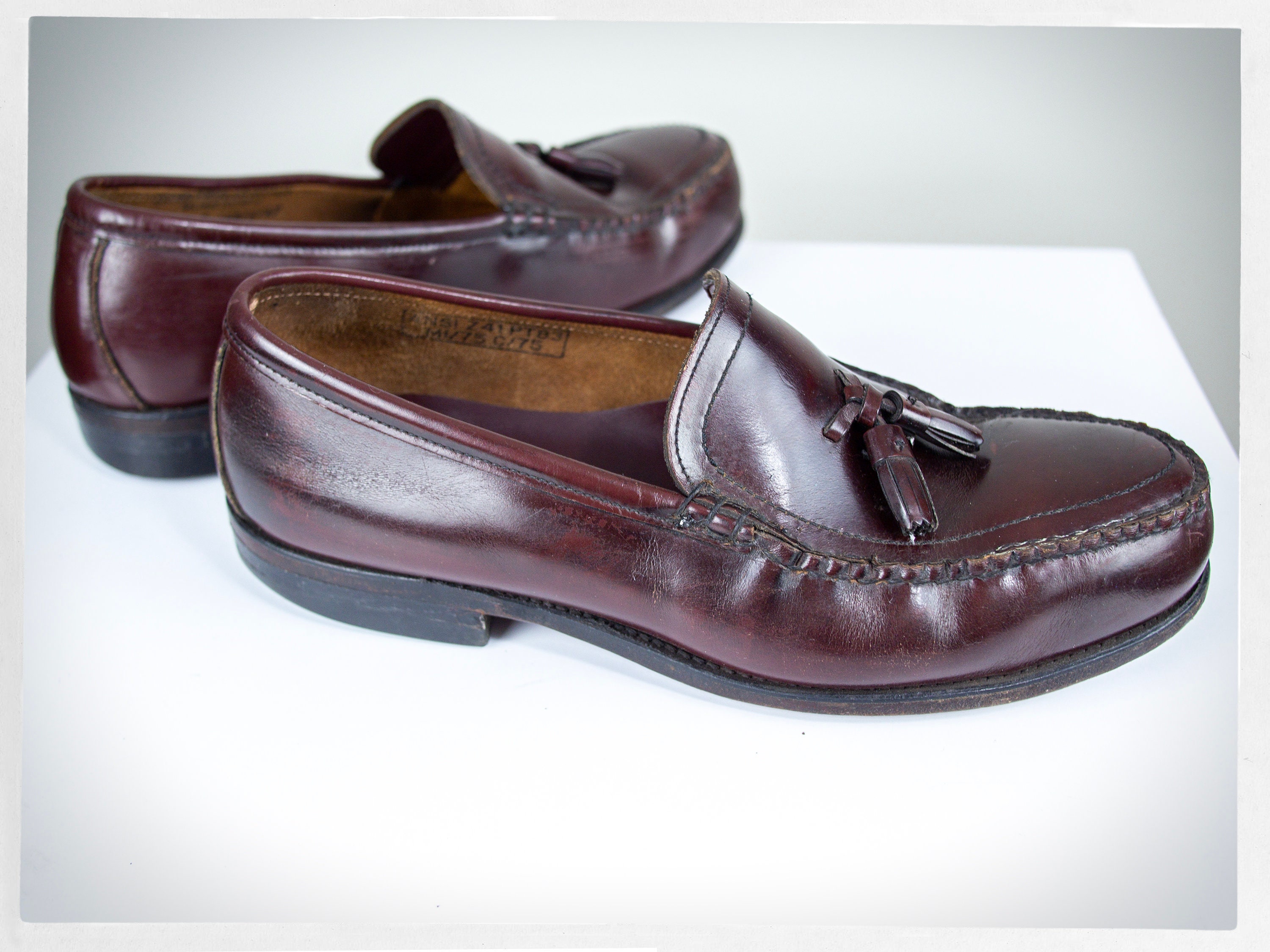Retro 90s Penny Loafers, Leather Moccasin Loafers, Steel Toe Loafer, Mens Work Shoe, Y2K Fashion, Leather Tassel Loafer, American Preppy - Etsy Retro 90s Penny Loafers, Leather Moccasin Loafers, Steel Toe Loafer, Mens Work Shoe, Y2K Fashion, Leather Tassel Loafer, American Preppy - Etsy